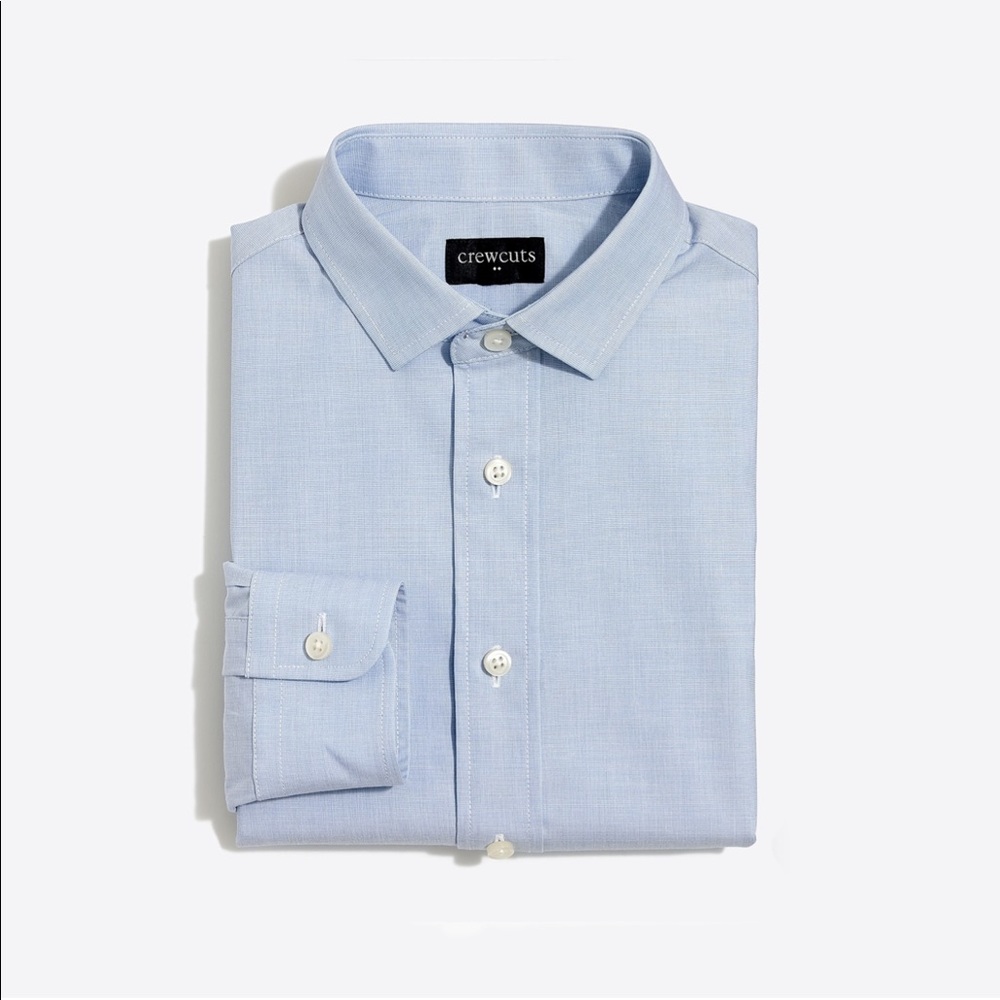 J. Crew Factory boys’ long-sleeve flex Thompson shirt in end-on-end J5100